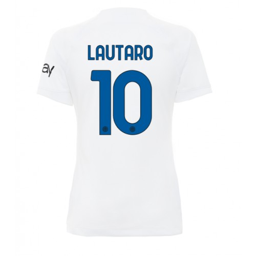 Ženski Nogometni dresi Inter Milan Lautaro Martinez #10 Gostujoči 2023-24 Kratek Rokav